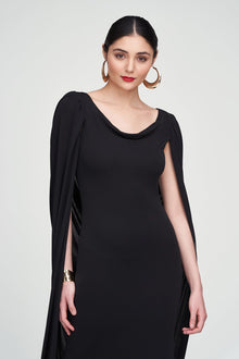 Halston | Akeem Gown In Jersey | Black