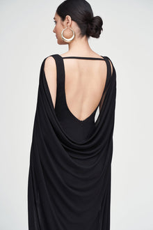 Halston | Akeem Gown In Jersey | Black