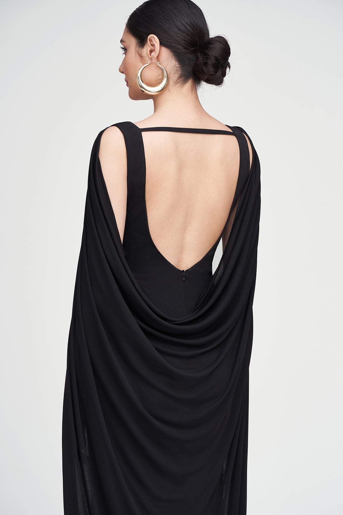 Halston | Akeem Gown In Jersey | Black
