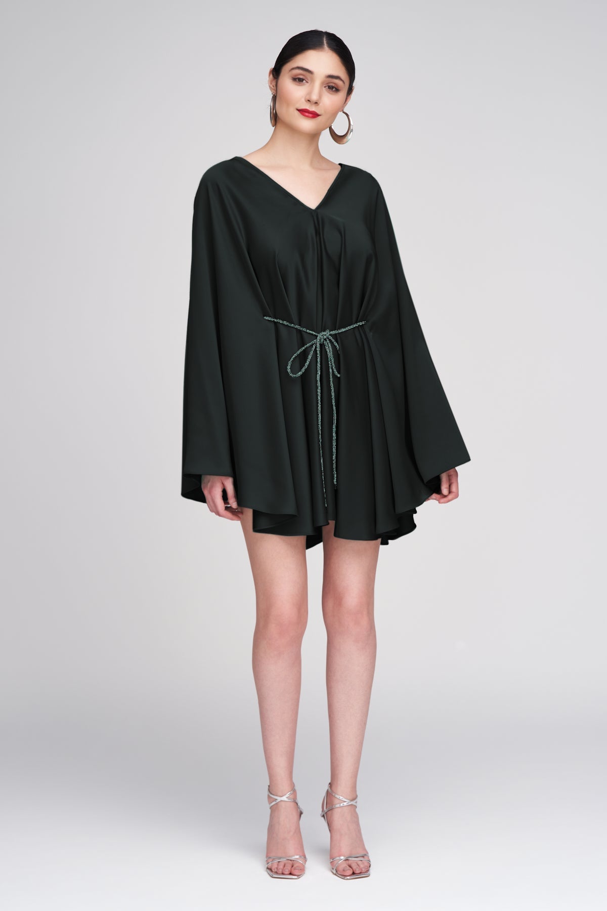 Halston | Ola Dress In Satin | Black