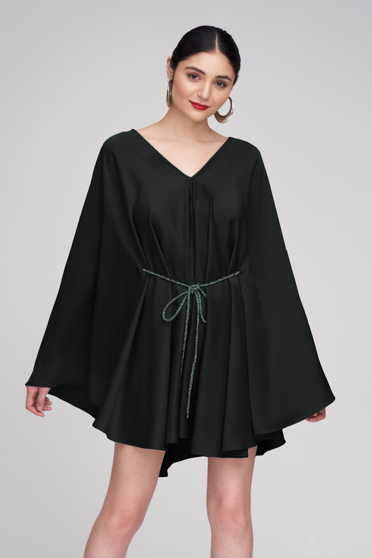 Halston | Ola Dress In Satin | Black