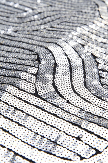 Halston | Reine Gown In Deco Sequin | Silver