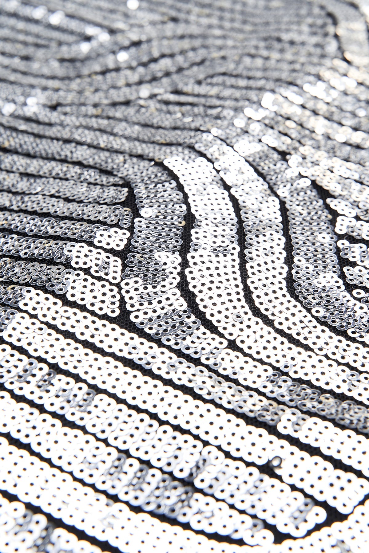 Halston | Reine Gown In Deco Sequin | Silver
