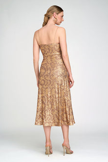 Halston | Essence Dress In Leo Sequin | Gold
