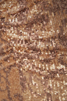 Halston | Essence Dress In Leo Sequin | Gold