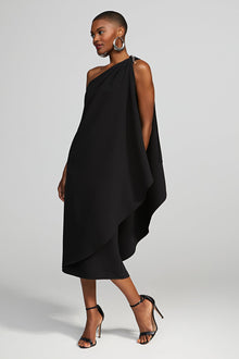 Halston | Aries Dress In Crepe | Black