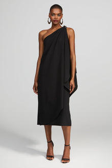 Halston | Aries Dress In Crepe | Black