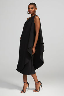 Halston | Aries Dress In Crepe | Black