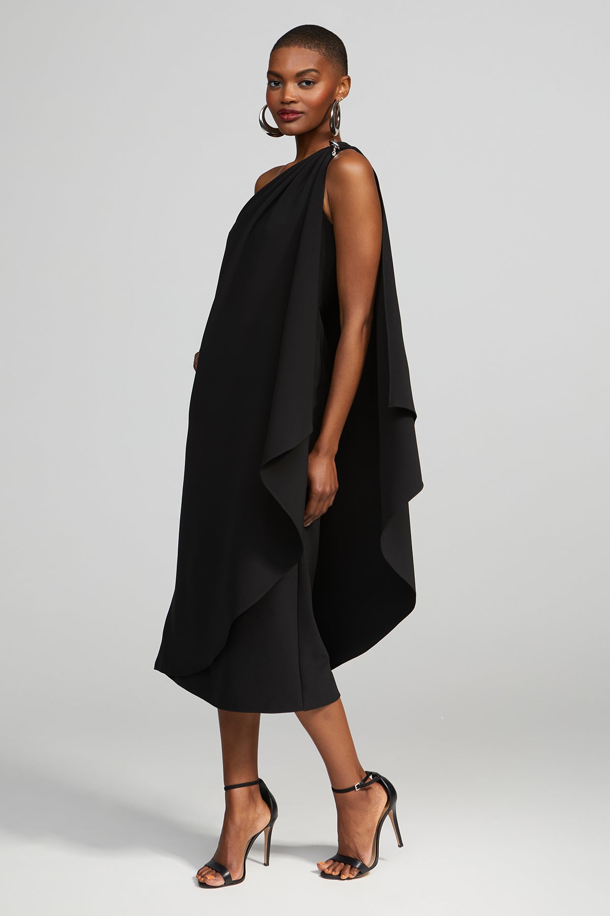 Halston | Aries Dress In Crepe | Black