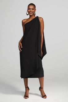 Halston | Aries Dress In Crepe | Black
