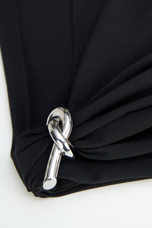 Halston | Aries Dress In Crepe | Black