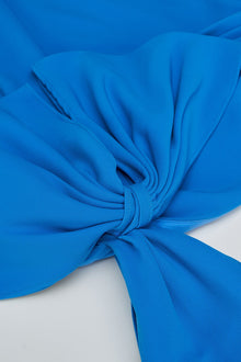 Halston | Olivia Gown In Crepe | Azur Blue