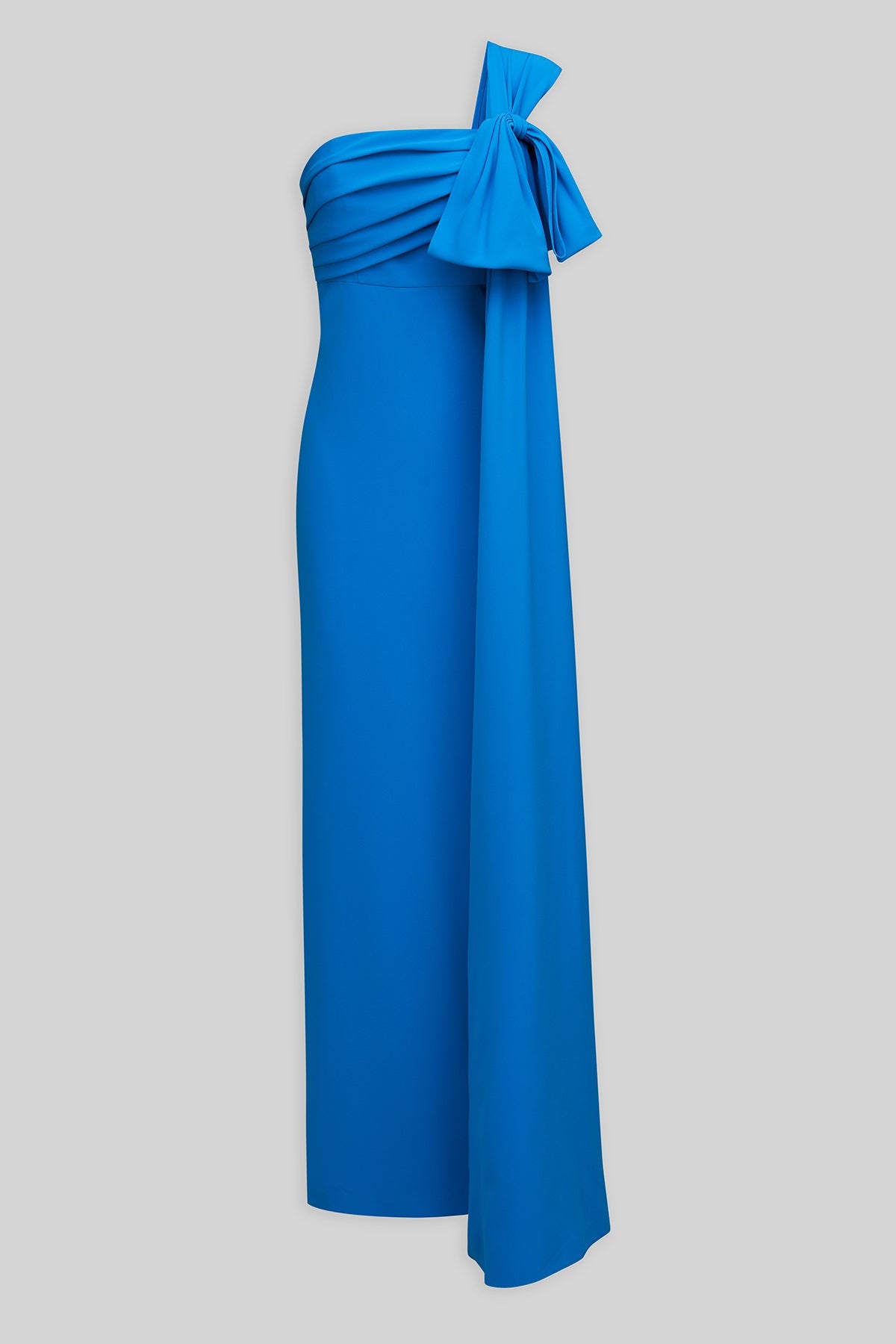 Halston | Olivia Gown In Crepe | Azur Blue