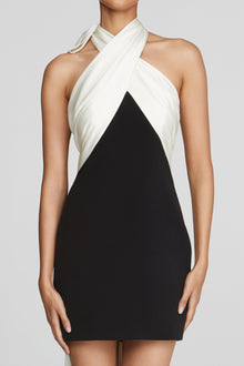 Halston | Renae Dress | Black And Ivory