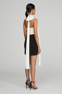 Halston | Renae Dress | Black And Ivory