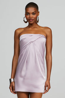 Halston | Karen Dress In Charmeuse | Lavender