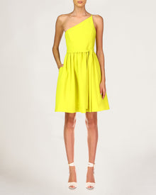 Halston | Miley Os Crepe Dress | Citrine