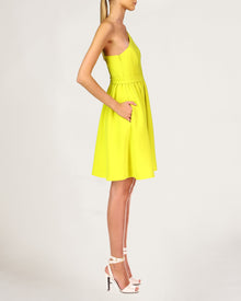 Halston | Miley Os Crepe Dress | Citrine