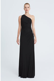 Halston | Amira Jersey Gown With Crystals | Black