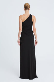 Halston | Amira Jersey Gown With Crystals | Black