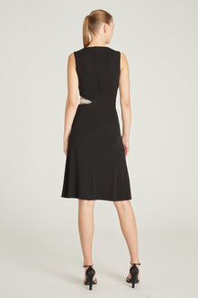 Halston | Selena Jersey Crystal Cocktail | Black