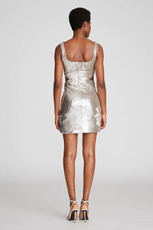 Halston | Guiliana Dress In Sequins | Silver