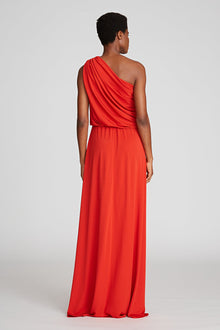 Halston | Charlee Gown In Matte Jersey | Halston Red
