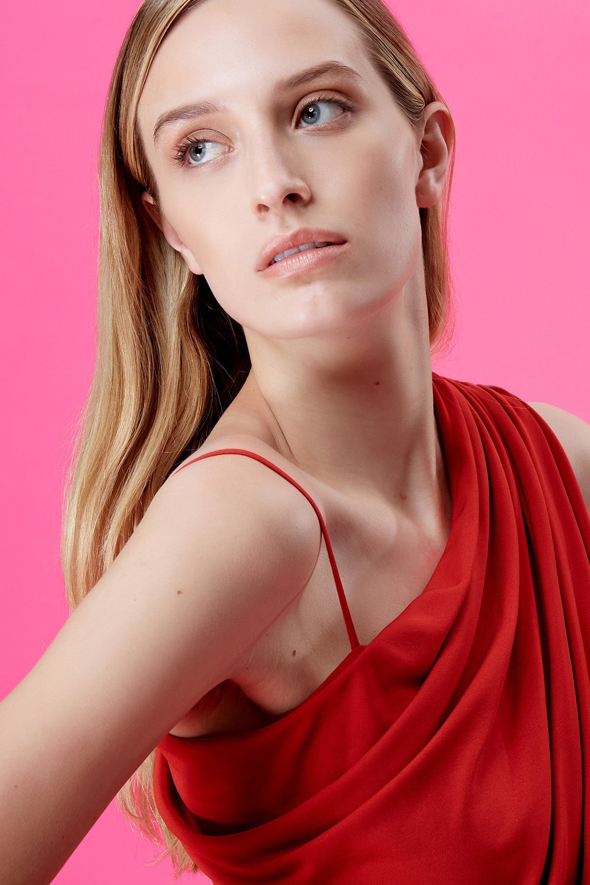 Halston | Charlee Gown In Matte Jersey | Halston Red
