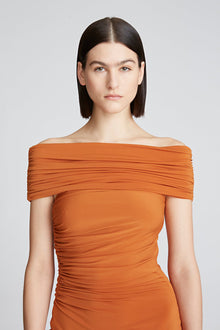 Halston | Aliana Dress In Jersey | Amber