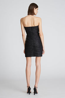 Halston | Lani Dress In Shimmer Tulle | Black