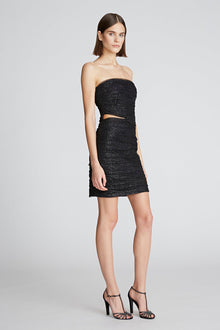 Halston | Lani Dress In Shimmer Tulle | Black