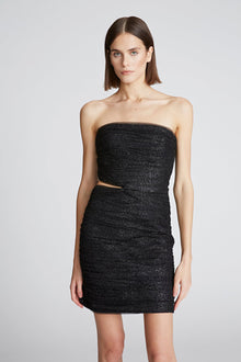 Halston | Lani Dress In Shimmer Tulle | Black