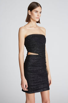 Halston | Lani Dress In Shimmer Tulle | Black