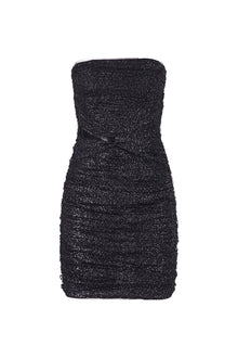 Halston | Lani Dress In Shimmer Tulle | Black