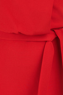 Halston | Aisha Dress In Stretch Crepe | Halston Red