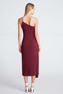 Halston | Camille Dress In Matte Jersey | Bordeaux