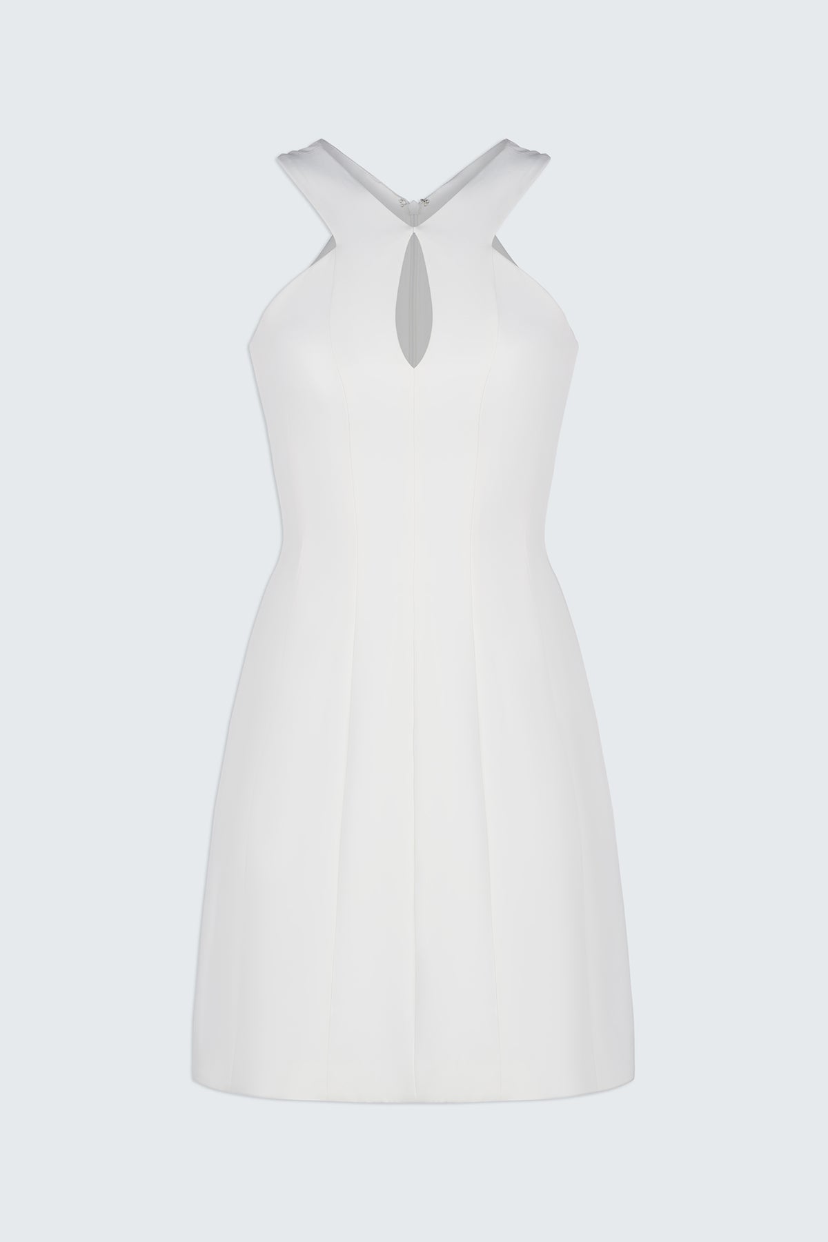 Halston | Alani Dress In Stretch Crepe | Chalk