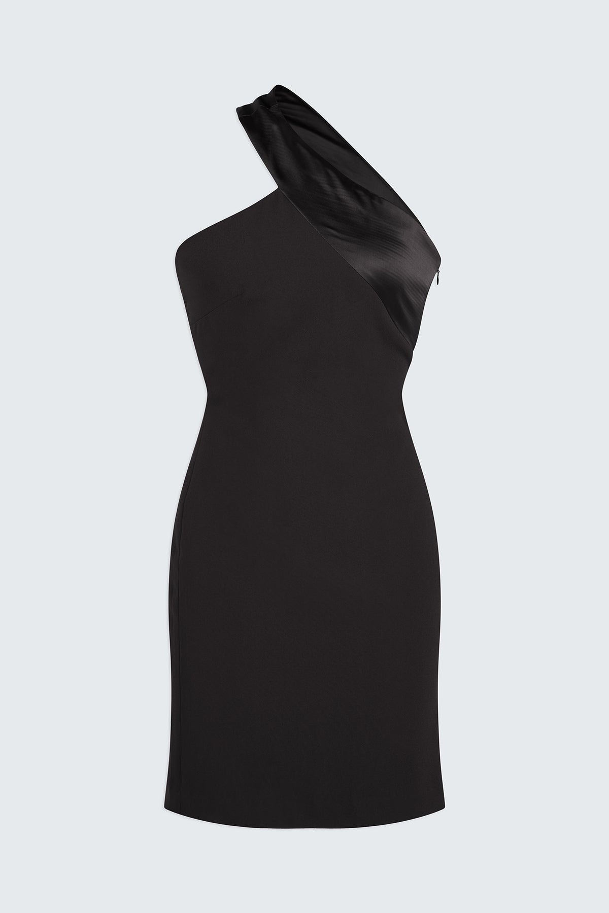 Halston | Julissa Dress In Crepe/Satin | Black