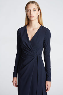 Halston | Jasmine Gown In Fluid Crepe | Midnight