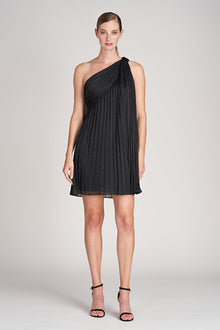 Halston | Clare Dress In Shimmer Jersey | Black
