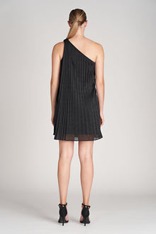 Halston | Clare Dress In Shimmer Jersey | Black