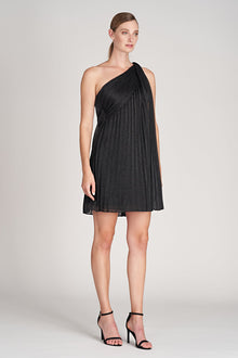 Halston | Clare Dress In Shimmer Jersey | Black