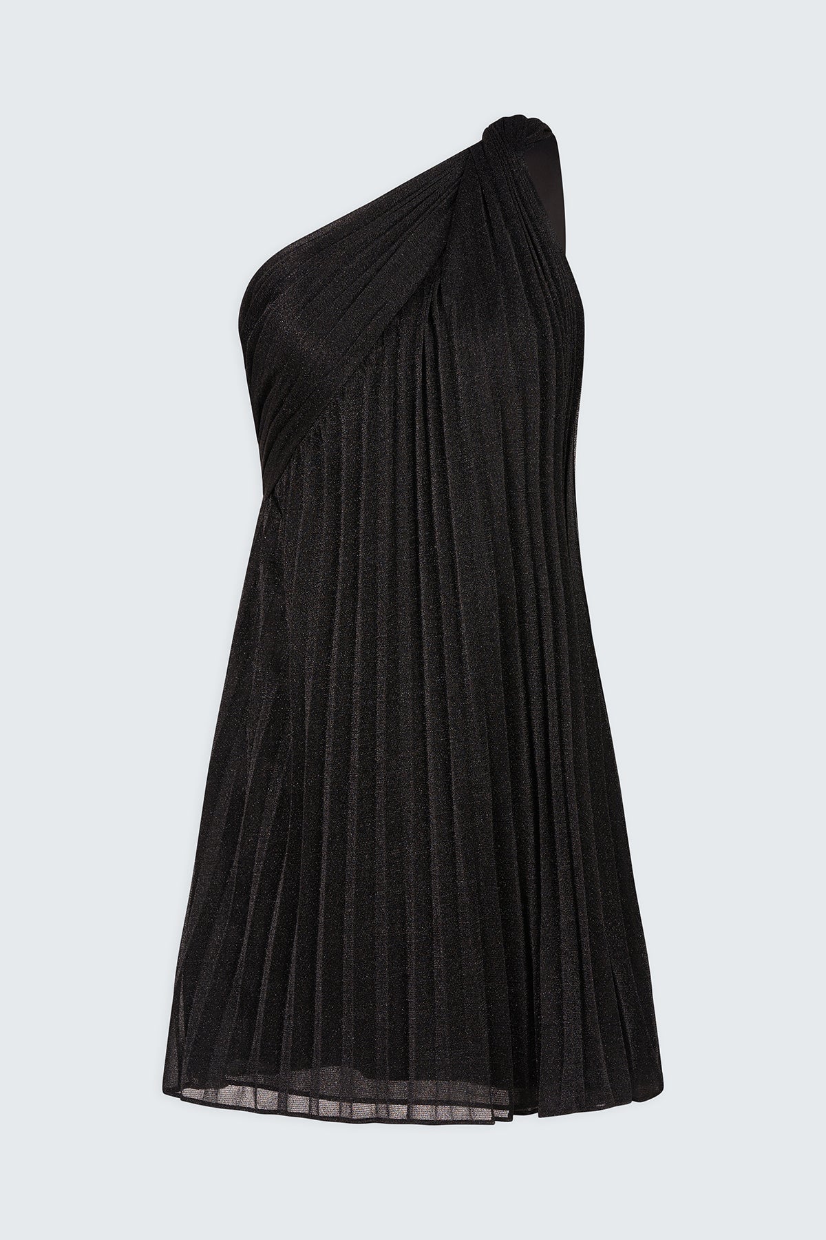 Halston | Clare Dress In Shimmer Jersey | Black