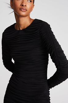 Halston | Gwen Dress In Stretch Jersey | Black