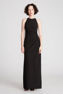 Halston | Annika Gown In Stretch Crepe | Black