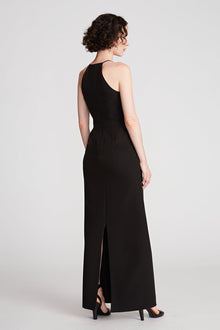 Halston | Annika Gown In Stretch Crepe | Black