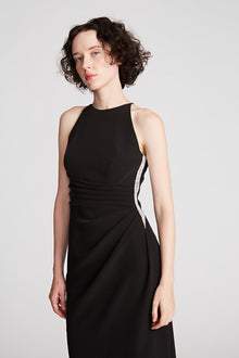 Halston | Annika Gown In Stretch Crepe | Black