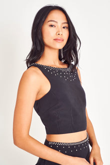 Womens | Kanoa Fitted Crop Top | Black