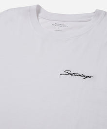 Ivory | Saturdays Embroidered Standard SS Tee