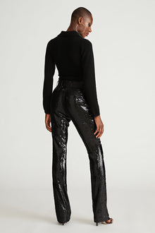 Halston | Davon Pant In Sequin | Black